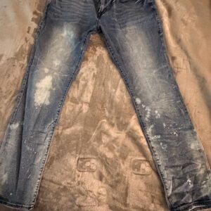 True Religion Men's Distressed Blue Skinny Jeans